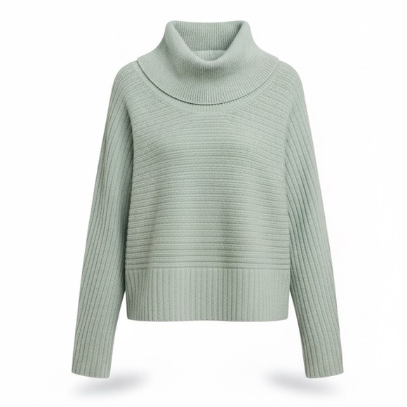 Anthropologie Sweaters - Anthropologie Ribbed Turtleneck
Color: GREEN
Size: M Petite